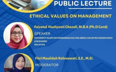 Virtual Public Lecture “Ethical Values on Management”Virtual Public Lecture “