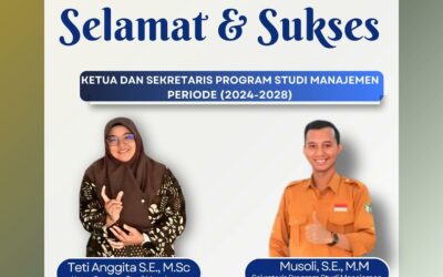 Ketua dan Sekretaris Program Studi Manajemen Membawa Spirit Baru