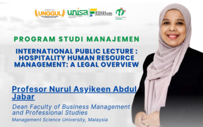 INTERNATIONAL PUBLIC LECTURE: Hospitality Human Resource Management: A Legal Overview